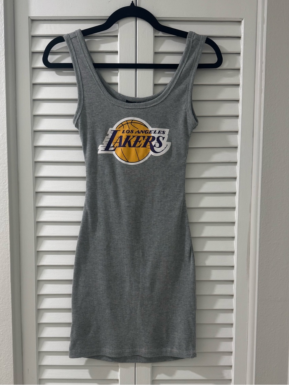 NBA Los Angeles Lakers Grey Dress with Purple and Gold Logo